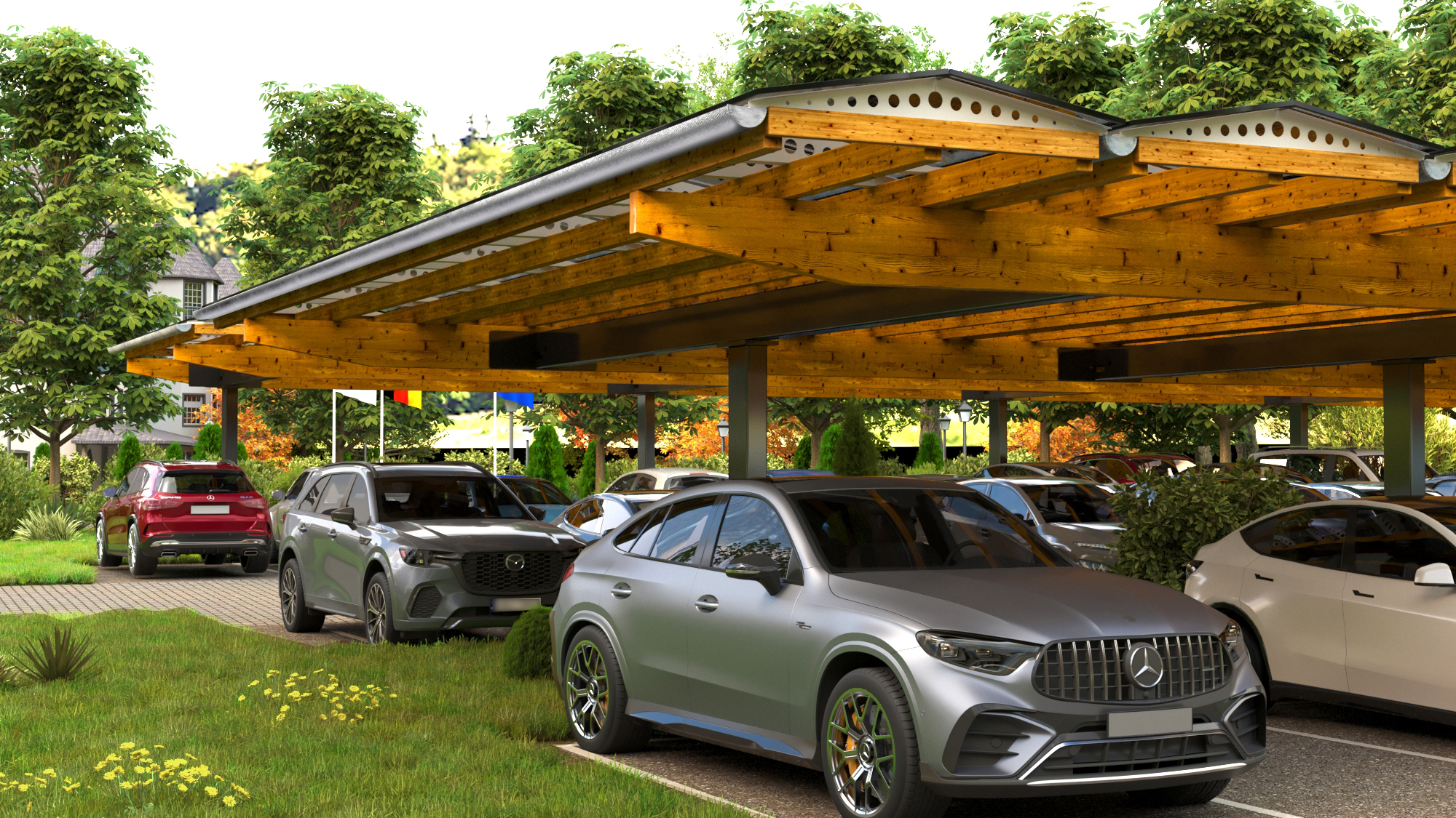 Solar carports from the market leader in Germany