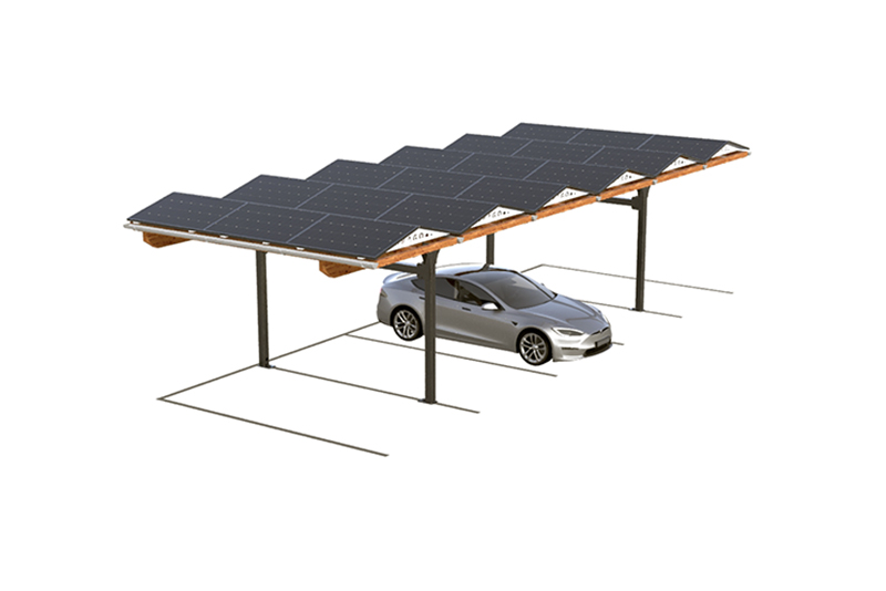 SopaBase 1 8 Schubert Carport Sopago solar carport 1 Reihe Gerade Parkposition 2 1