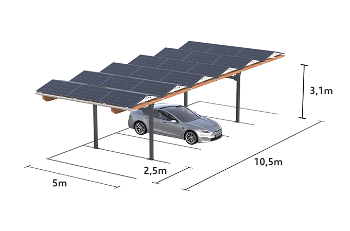 SopaBase 1 6 SolarCarport Basic Sopago size 800