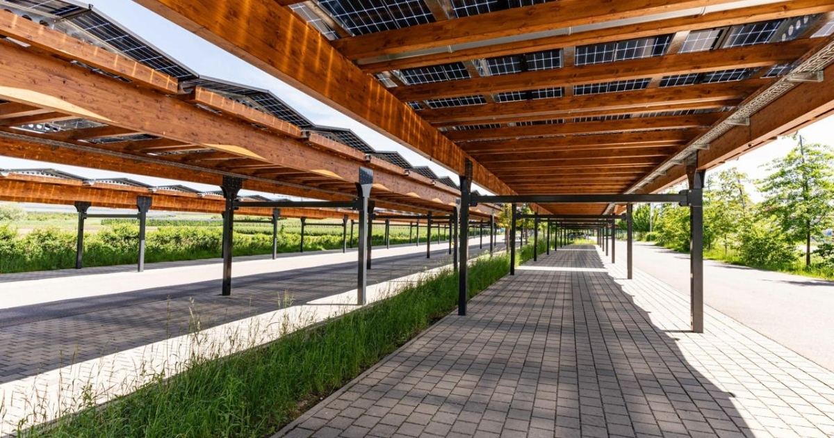 Fahrradüberdachung 4 Parkplatzüberdachung Photovoltaik