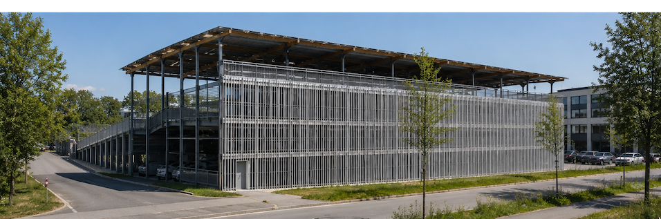 Parkhausüberdachung 3 Parkhaus Solarcarport Variante_2