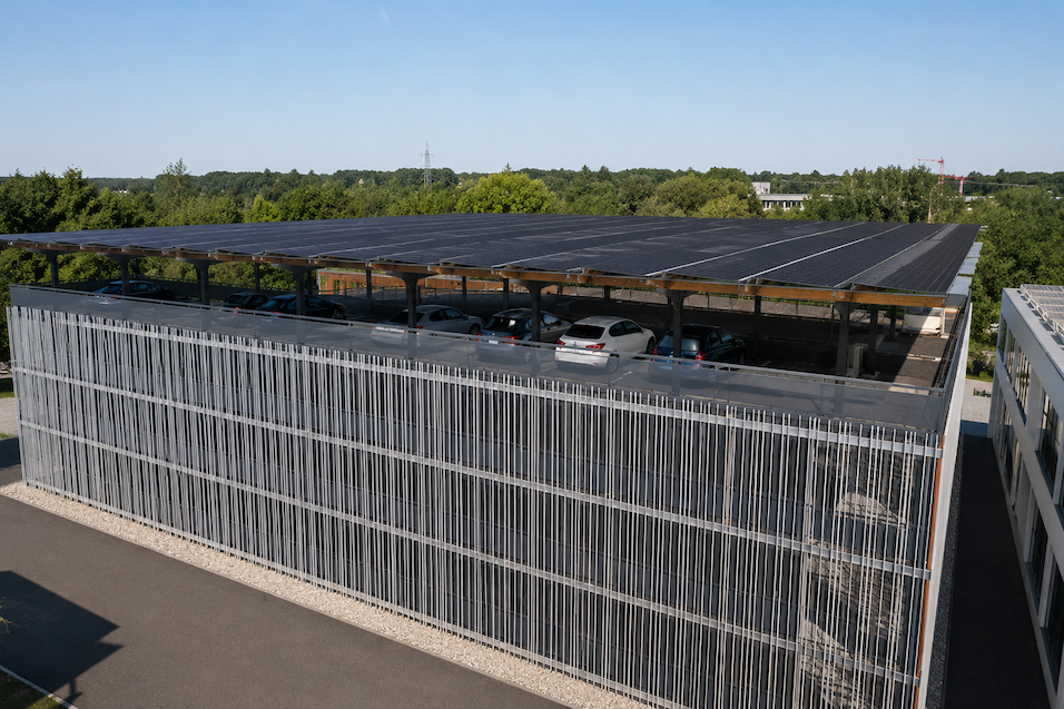 Parkhausüberdachung 1 SOPAGO Solar Parkhausüberdachung Parkhaus Solar